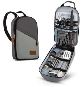Camp Kitchen Cooking Utensil Set Travel Organizer Grill Accessories Portable Com - Picture 1 of 9