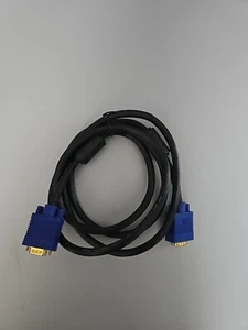 Câble VGA mâle vers mâle pour écran d'ordinateur 15 broches - 2 m, noir - Photo 1/2