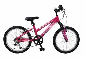  Ammaco Sienna 18 Inch Wheel Suspension Mountain Kids Girls Pink Bike Age 6+
