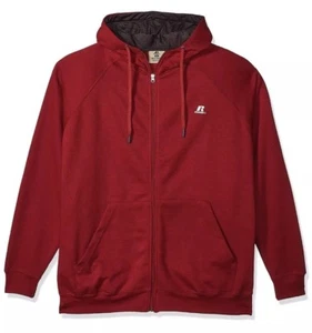 Russell Athletic Men's Big and Tall Fleece Hood W/Mesh Lining (2X,Red) - Picture 1 of 6