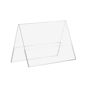 Dachaufsteller DIN A4 Quer aus Acrylglas / A-Aufsteller / Tisch-Namensschild / d - Bild 1 von 2