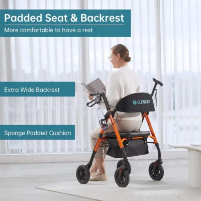 Andador todo terreno ELENKER de lujo para personas mayores médico soporte de ayuda para silla de ruedas Foto 1 de 4