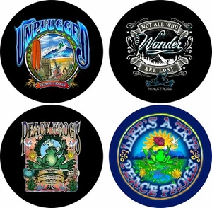 Peace Frog Love Smile Nature Surfing Beach Rose Flower Spare Tire Cover designs - Picture 1 of 14