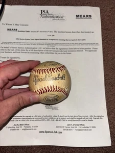 1951 Boston Braves Team Firmado Béisbol Jsa Loa Spahn Olmo Holmes Subasta 19 X - Imagen 1 de 9