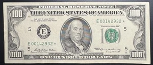 ☆ $100 Vintage One Hundred Dollar Bill Federal Reserve * STAR E Note 1969 CRISP - Picture 1 of 2