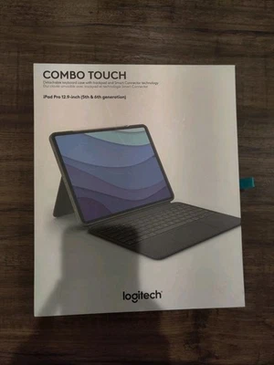 Logitech Combo Touch Keyboard Case for 12.9" Apple iPad Pro 5th And 6th Gen. - Image 1 of 4