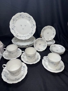 Johann Haviland Bavaria Germany Blue Garland 20 Piece Starter Set - Picture 1 of 6