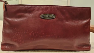 Bolso de mano/monedero vintage Etienne Aigner de cuero borgoña. - Imagen 1 de 9