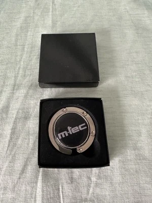 Handtaschenhalter Taschenhalter Taschenhaken Tisch ausklappbarsilber/schwarz OVP - Bild 1 von 2