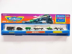 1989 GALOOB MICRO MACHINES - 6470 TRAIN IRON MAN No.1 LOCOMOTIVE - SEALED RARE - Picture 1 of 11