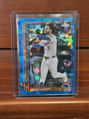 2025 Topps Chrome Sapphire Edition #180 Jesse Winker- NY Mets- Free Shipping - Image 1 of 2