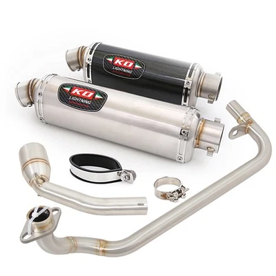 Sistema de silenciadores de tubo de enlace de cabezal de escape de 51 mm para Honda Grom125 MSX125 2021-2025 Foto 1 de 4