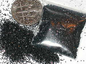 1 bag of Sparkly Black as night Fairy dust glitter for bottle vial dime size bag