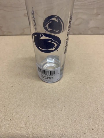 (12 Ct) Penn State Nittany Lions 2 ounce Shooter Glass. New In Case.Free Ship Cover