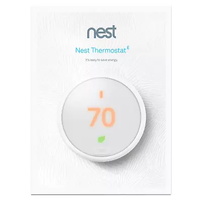 Sealed! Google, T4000ES, Nest Thermostat E, Smart Thermostat White  S#C - Image 1 of 4