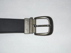 GOLFGÜRTEL, SATINSCHWARZ BRONZE TONSCHNALLE HERREN GRÖSSE 34 NEU - Bild 1 von 3