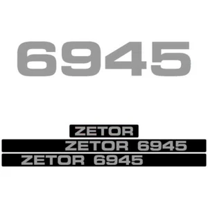 Zetor 6945 Tractor Aftermarket Decal Aufkleber Adesivo Sticker Set - Picture 1 of 2