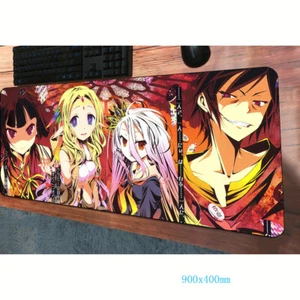 NO GAME NO LIFE Anime Large Mouse Pad Mat Desk Keyboard Play Mat 90X40CM #2 - Picture 1 of 5