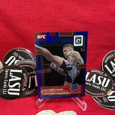 2023 Panini Donruss Optic UFC #116 Jake Matthews RC Blue Prizm /99 RC