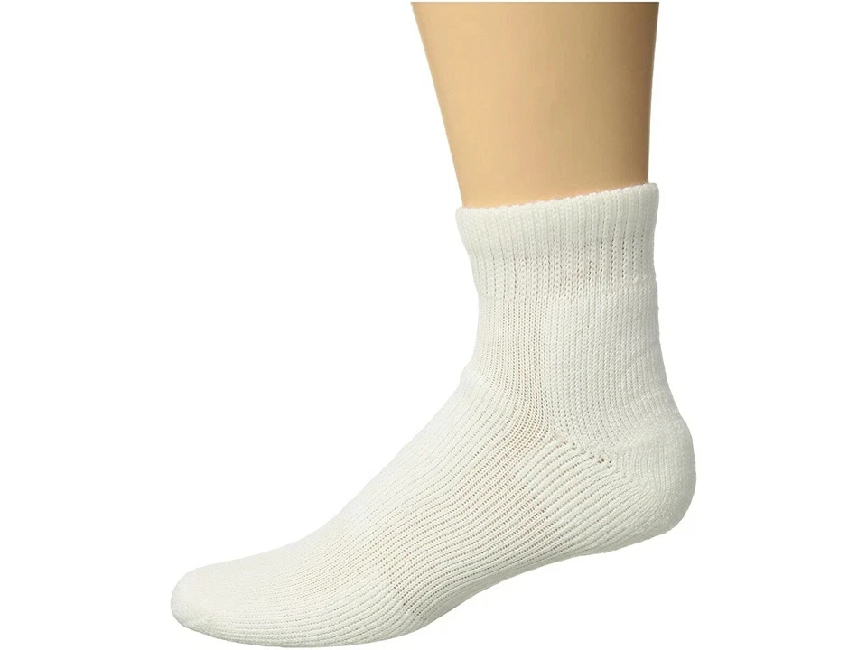 Thorlos L5636 White 1-Pair Walking Mini Crew Cut Socks Unisex Size M - Image 1 of 1