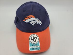 Infant Denver Broncos 47 Brand Adjustable Hat Cap Baby Boy Girl NFL Blue Orange