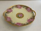 Antique T & V Limoges Pickard China Painted Porcelain Cookie Tray Plate w Floral