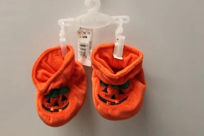 Halloween Bebé Botines Zapatos Suaves 0-6M 6-12M Naranja Calabaza Disfraz Nuevo - Imagen 1 de 2