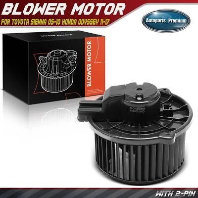 Motor soplador de climatización trasero con jaula de ventilador para Honda Odyssey 11-17 Toyota Sienna 05-10 Foto 1 de 4