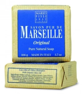 Jabón Original Savon Pur De Marseille 106g Mario Fissi 2 Barras Cara Cuerpo Cabello - Imagen 1 de 1