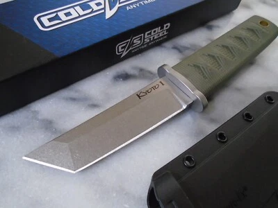 Cuchillo de hoja fija Cold Steel OD Kyoto I Tanto Full Tang 8Cr13MoV #17DA-ODSW nuevo Foto 1 de 4