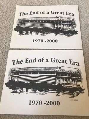 THREE RIVERS STADIUM STEELERS PIRATES 8x10 PHOTOS PRINTS LOT 2, One #/1200 - Image 1 of 3