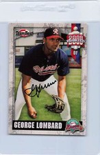 2000 Team Best George Lombard Braves Signed Auto *H5273