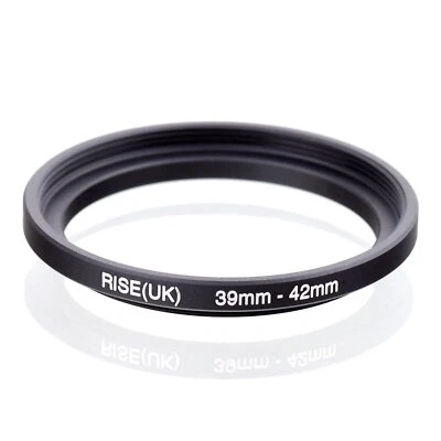 RISE(UK) 39mm-42mm 39-42 mm 39 to 42 Step Up Ring Filter Adapter black - Image 1 of 3