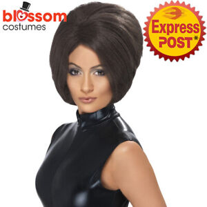 W285 Posh Power Spice Girls Brown Bob Short Hair Costume Wig Victoria Beckham