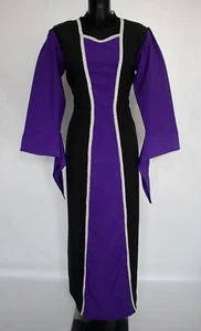 Ladies Medieval Maleficent Costume Purple Black Fancy Dress Uk 14-16 - Imagen 1 de 4