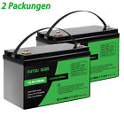 12V 100Ah (2 Packungen )LiFePO4 Akku Lithium Batterie BMS für Boot, Solaranlage