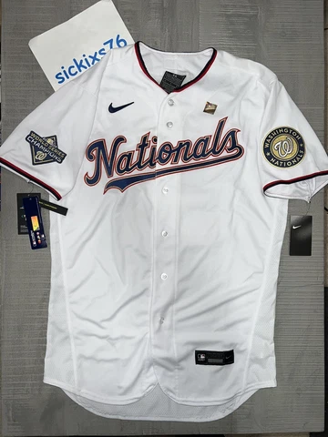 Nike Max Scherzer Washington Nationals 2019 World Series Champions Home Jersey Cover