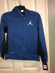 NIKE Jordan Training rosso/nero full zip felpa con cappuccio giacca media 10-12 anni nuova con etichette - Foto 1 di 4