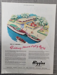 1945 P-T Juniors Boats Print Ad Higgins Industries Incorporated New Orleans LA - Picture 1 of 2