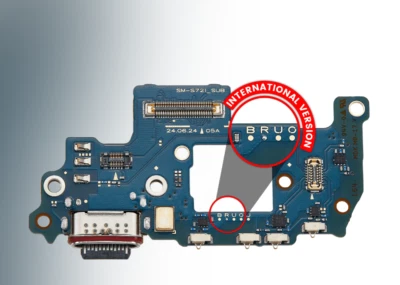 Placa de puerto de carga OEM con lector de tarjetas SIM Samsung Galaxy S24 FE 5G (S721R)✅US Foto 1 de 4