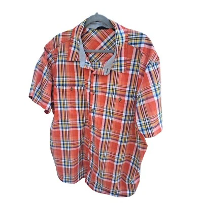 Jockey Outdoors 2XL Canyon Sunrise Plaid Short Sleeve Button-Up Shirt - Image 1 of 4
