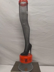 Vintage High Heel Netz Sexy Bein Coin Bank - 25 ZOLL - Bild 1 von 3