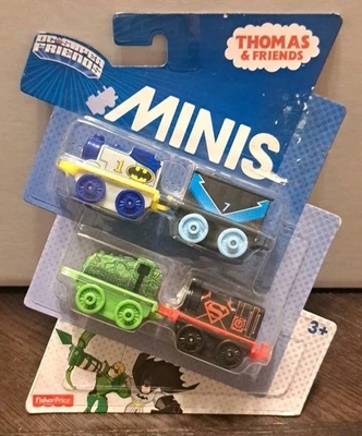Thomas & Friends Minis DC: Batman, Blue Beetle, Swamp Thing y Superboy/ NUEVO Foto 1 de 3