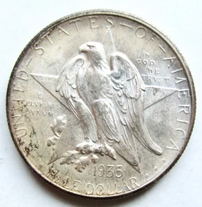 1935-D TEXAS Centennial Commemorative Silver Half Dollar 50c - Picture 1 of 2