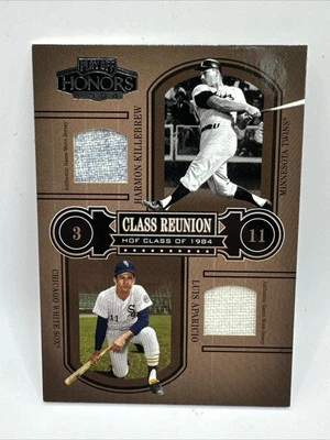 Playoff Honors Class Reunion CR-7 H 2004. Killebrew/L. Jersey doble Aparicio /250 Foto 1 de 3