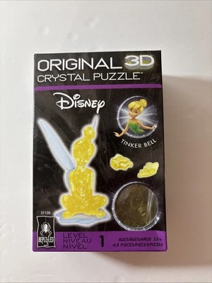 Rompecabezas BePuzzled Original Cristal 3D Disney Peter Pan Tinker Bell Amarillo 43 Piezas Foto 1 de 4