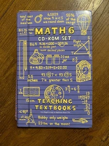 Teaching Textbooks Math 6 CDs Complete Set 4 CDs Self Grading & Teaching - Picture 1 of 3