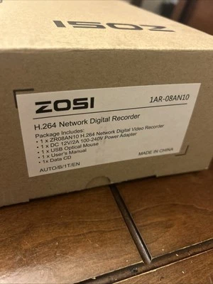 ZOSI ZR08zN10 H.264 Network DIGITAL VIDEO RECORDER New Open Box - Image 1 of 4