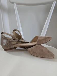 Mint Velvet Pointed Toe Flats Suede Eur40 UK Size 7 Brand New! - Picture 1 of 3