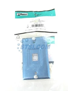 Panduit KWP5EY 1-Port Stainless Steel Wall Phone Plate with TX-5E Jack ~STSI - Afbeelding 1 van 5